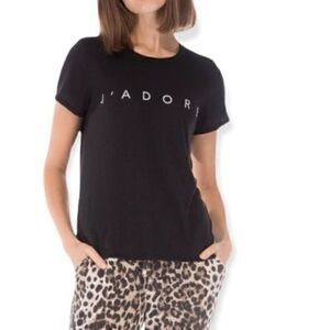 Bobeau Nordstrom Black Crew Neck Tee Shirt Small